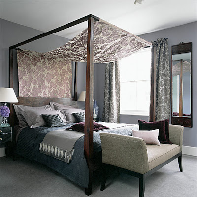 Dark Wood Bedroom Furniture on And Throws Provide Contrast To The Dark Wood And Soften The Effect