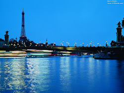 night scenes cities wallpapers paris evening