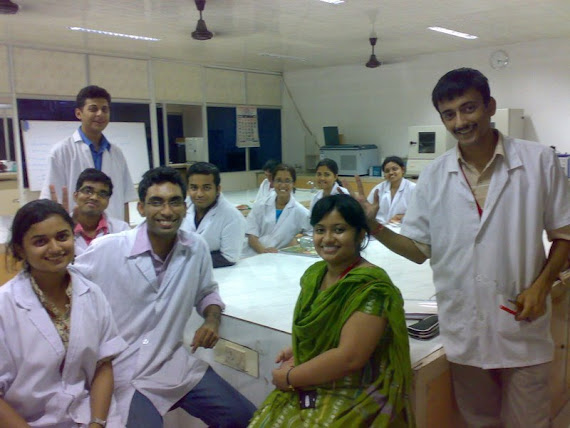 Me and frndz in d Genetic Engg .Lab