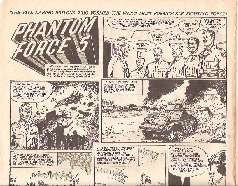 Peter Gray's Comics and Art: From Buster comic number 1.. Phantom Force 5