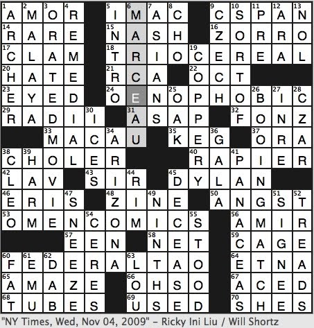 Rex Parker Does the NYT Crossword Puzzle: Former ... Rex Parker Does the NYT Crossword Puzzle: Former ...
