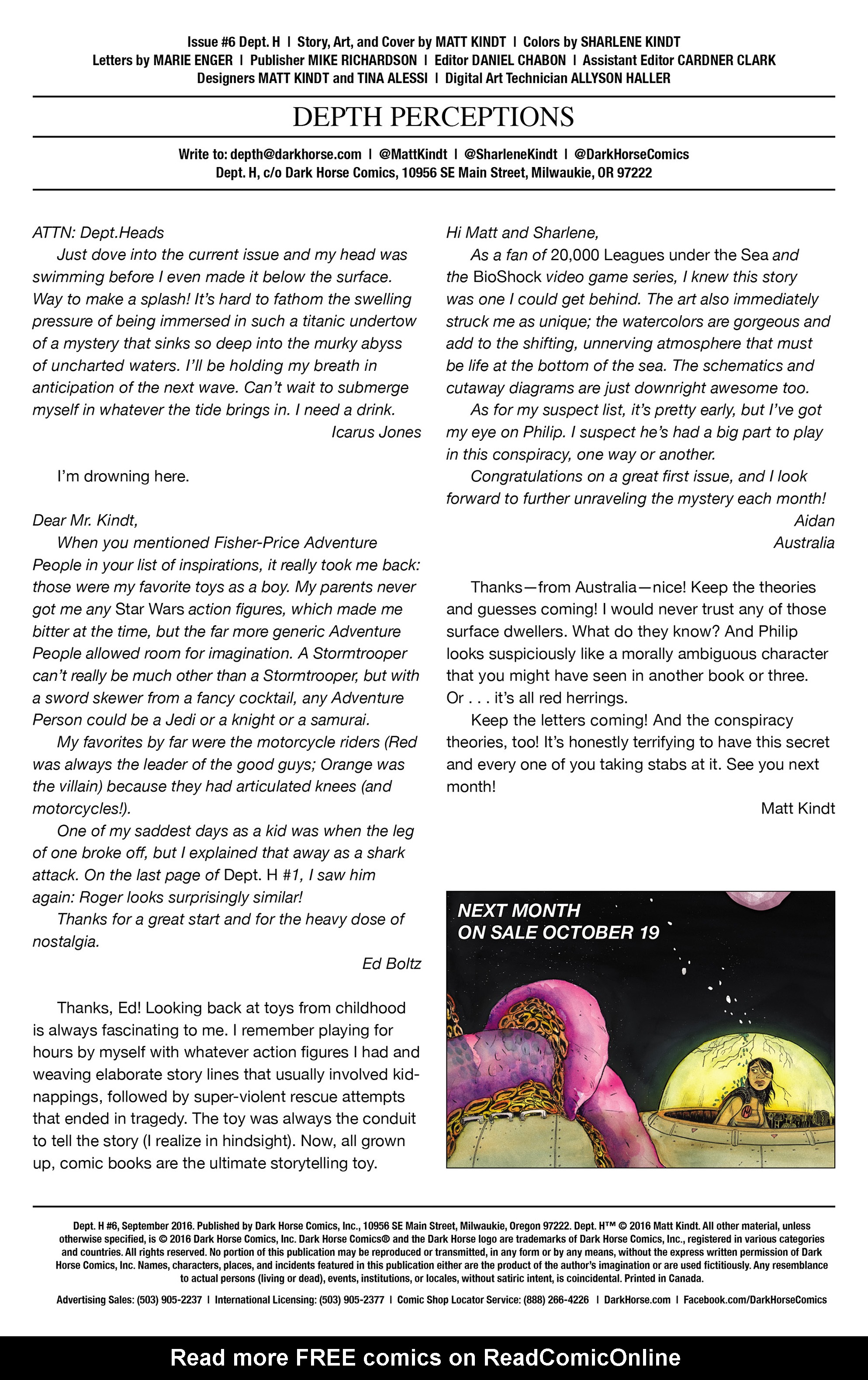 Read online Dept. H comic -  Issue #6 - 27