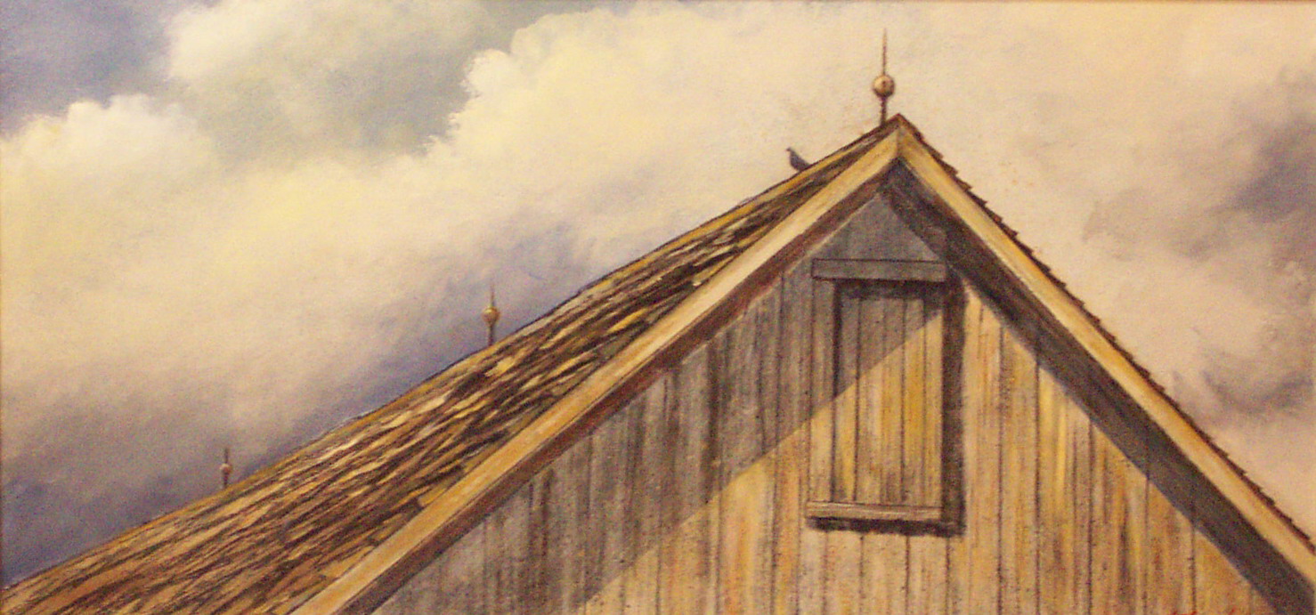 VAUGHAN ART Sunshine on Shinglecovered Barn Roof