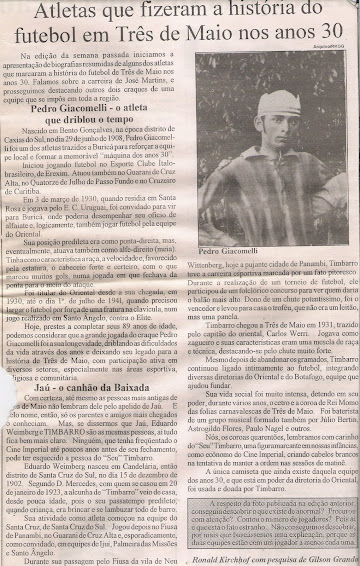 Atleta Pedro Giacomelli