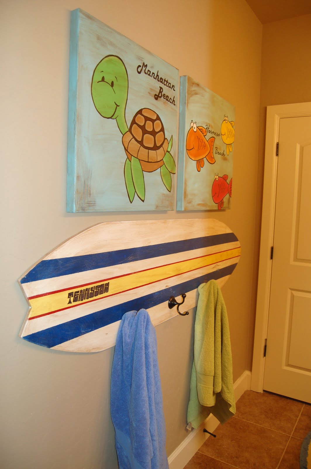 Surf themed bathroom