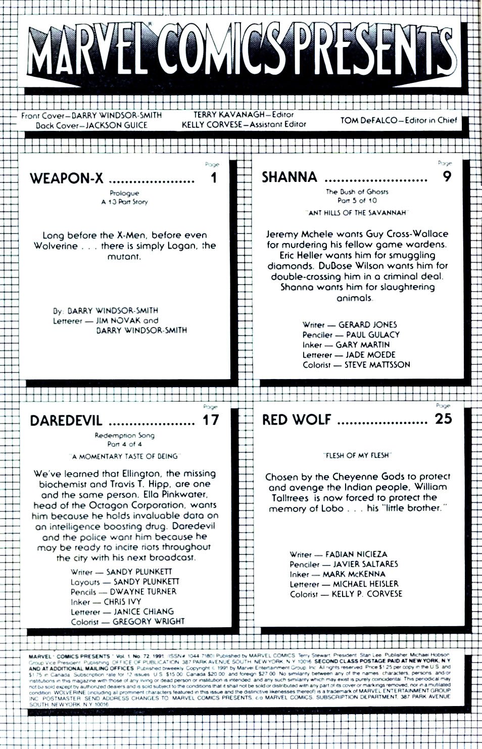 Read online Marvel Comics Presents (1988) comic -  Issue #72 - 2