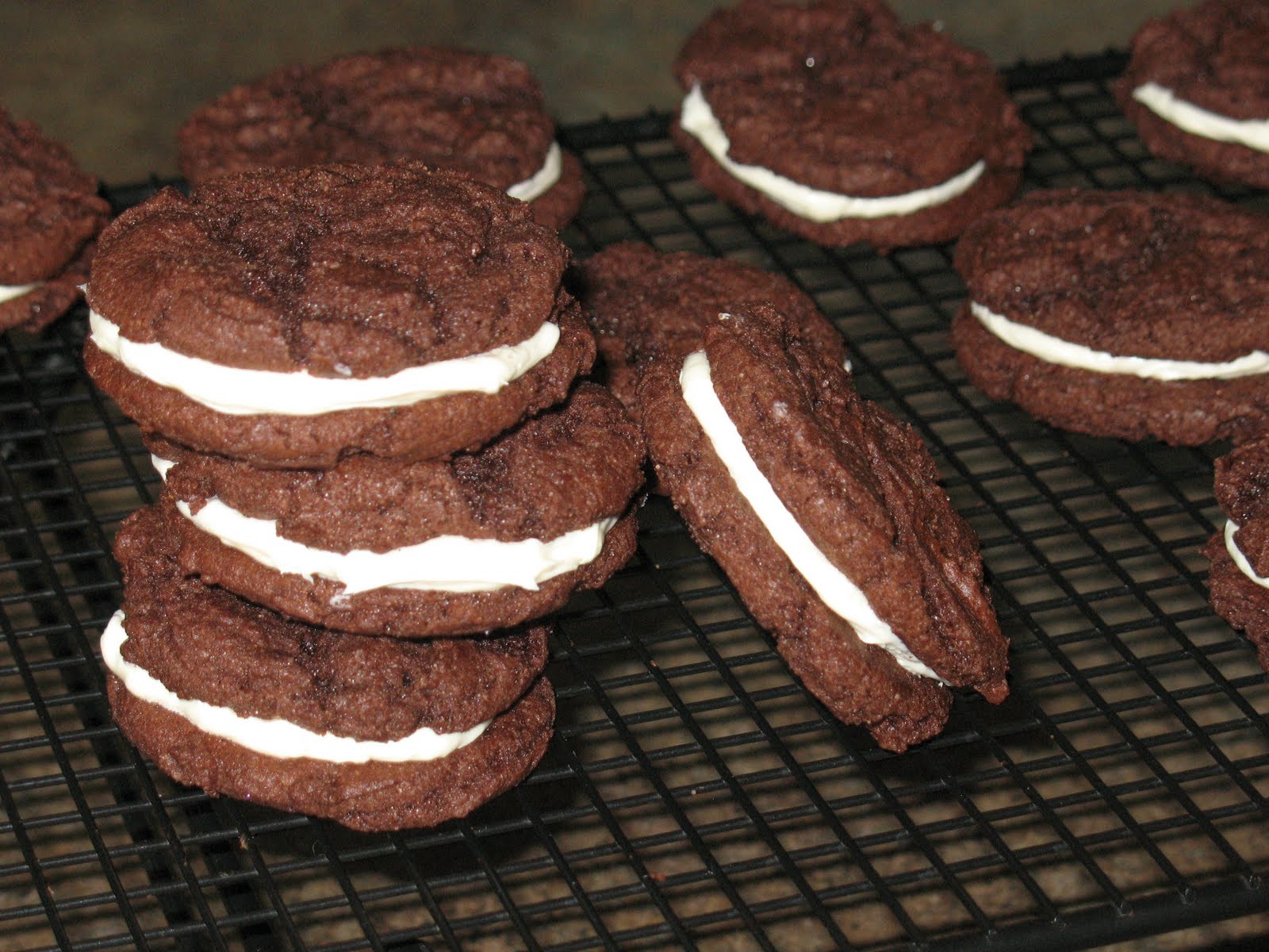 Homemade Oreo Cookies With Cake Mix a piece of cake . . .: Homemade Oreos