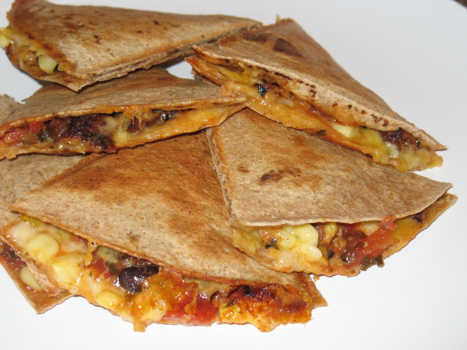 a piece of cake . . . Chipotle Black Bean Quesadillas