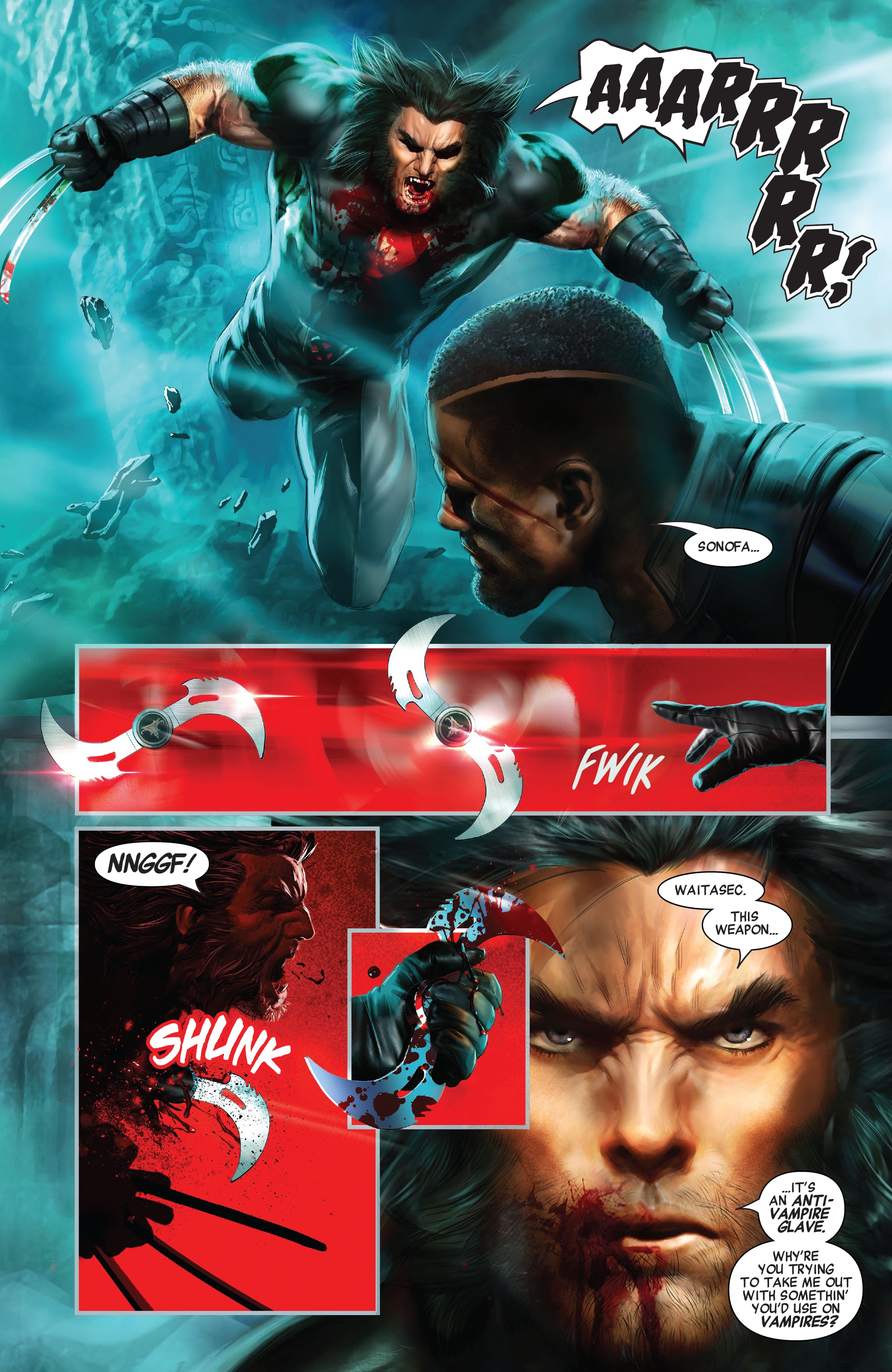 Read online Blade by Marc Guggenheim: The Complete Collection comic -  Issue # TPB (Part 3) - 108