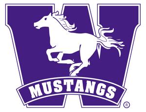 western university uwo mustangs recreation sports logo college athletics logos backcourt club ranks schools party playboy maclean globe canada says