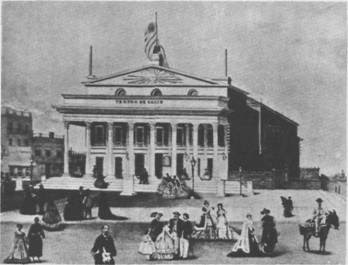 Teatro Solis(Montevideo) en su inaguracion en 1856