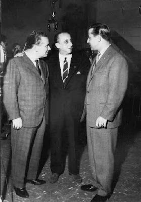 Aldo Maietti con Juan D'Arienzo y Ernesto Rondo