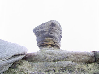 Gritstone Rock Pedestal at Fairbrook Naze