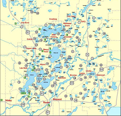 Brainerd Lakes Map