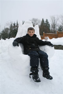 David's snow throne