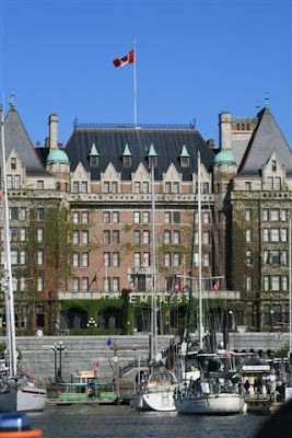 Empress Hotel in Victoria, from the Inner Harbour