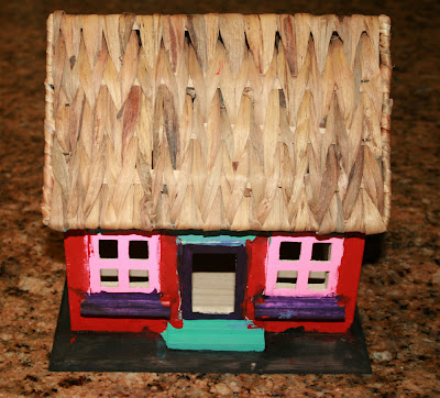 Painted birdhouse