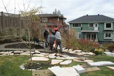 Gravel by the wheelbarrow load