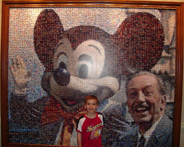 Photo mosaic at Disneyland