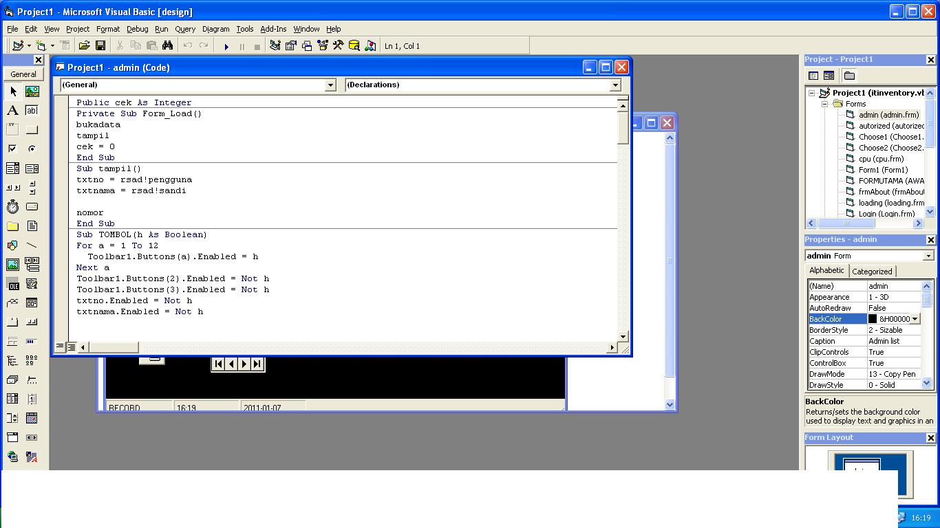 Ilmu komputer: About Visual Basic 6.0