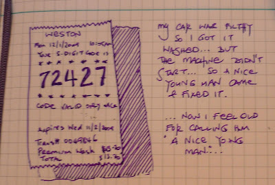 Robertson Studios online drawing board: At the car wash baby