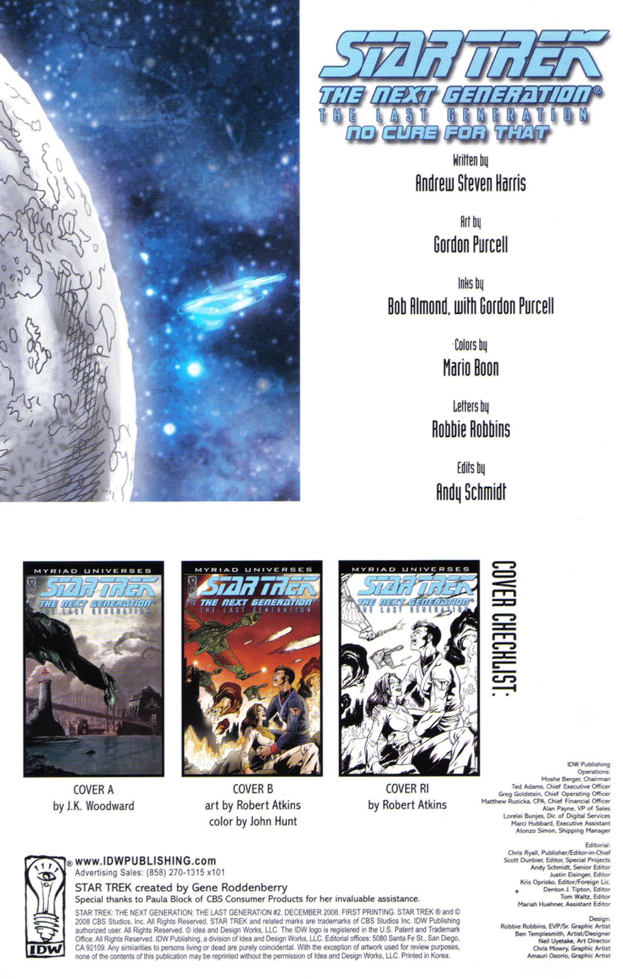 Read online Star Trek: The Next Generation: The Last Generation comic -  Issue #2 - 2