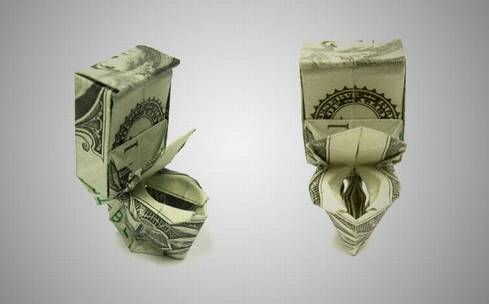 Money origami 20 Pics Curious, Funny Photos / Pictures