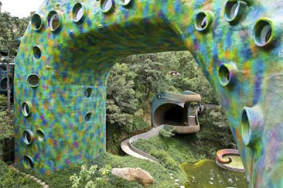 Snake Shaped House in Mexico Snake Shaped House