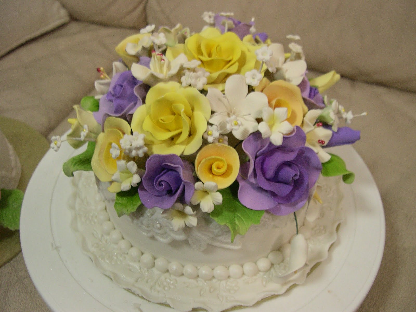 fadeliciouscakes Fondant Cakes Purple Theme