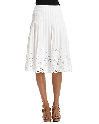 Beyond the Blue Ridge: A Fashion Dilemma - White Eyelet Skirt Edition