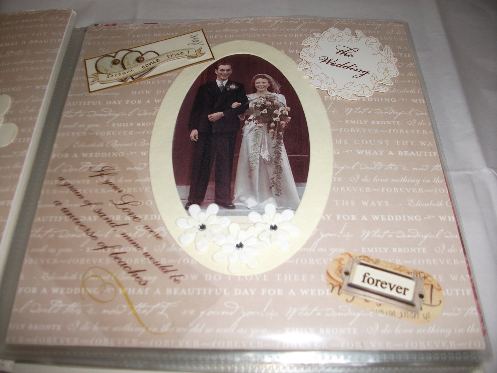 Trisha's Crafty Corner: Diamond Wedding Anniversary Scrapbook