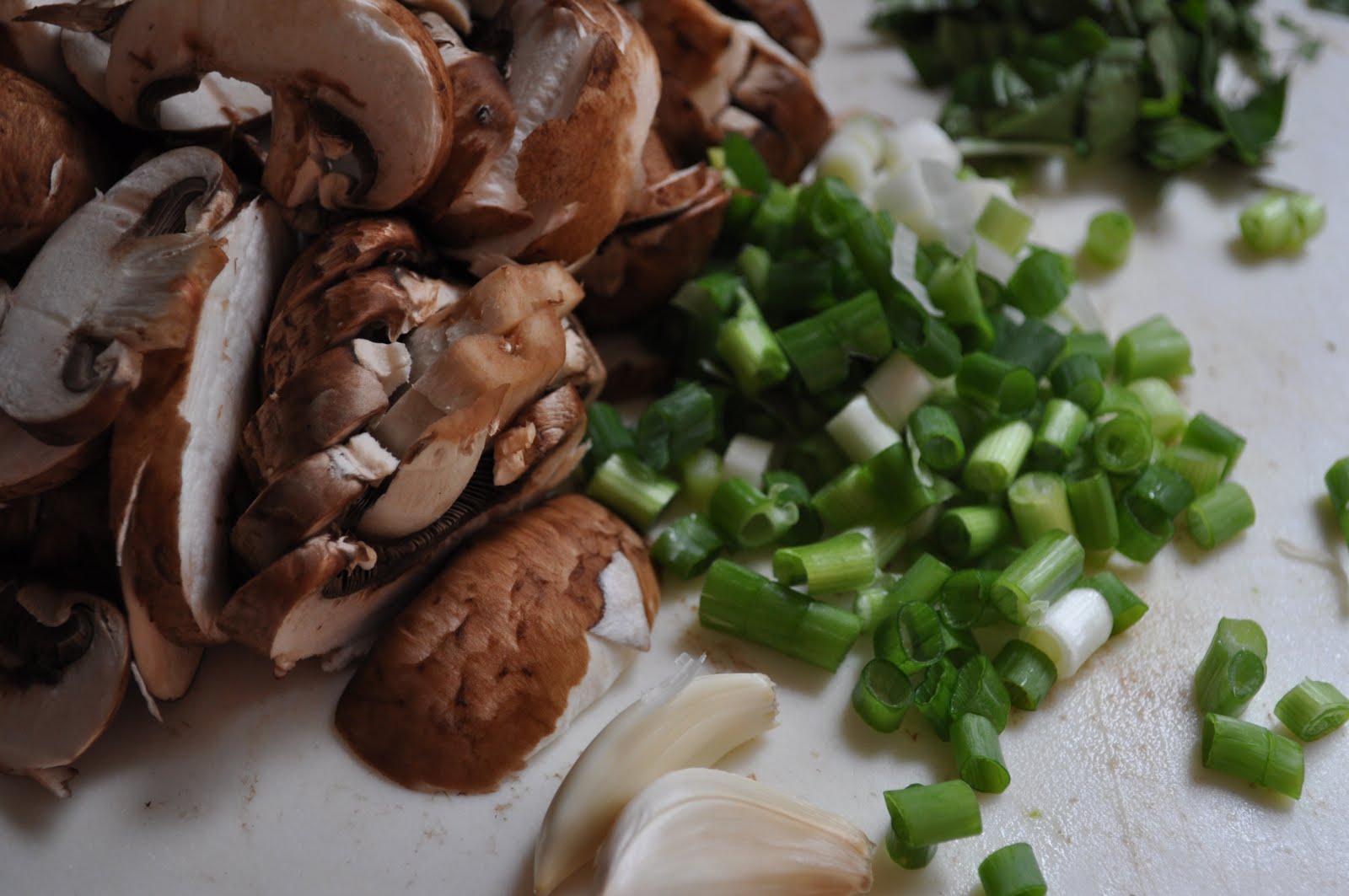 What I love, What I do, (from the Kitchen): Mushroom Omelet- Basil