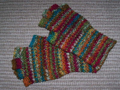 Creative Bliss: Half Finger Gloves~Crochet Project