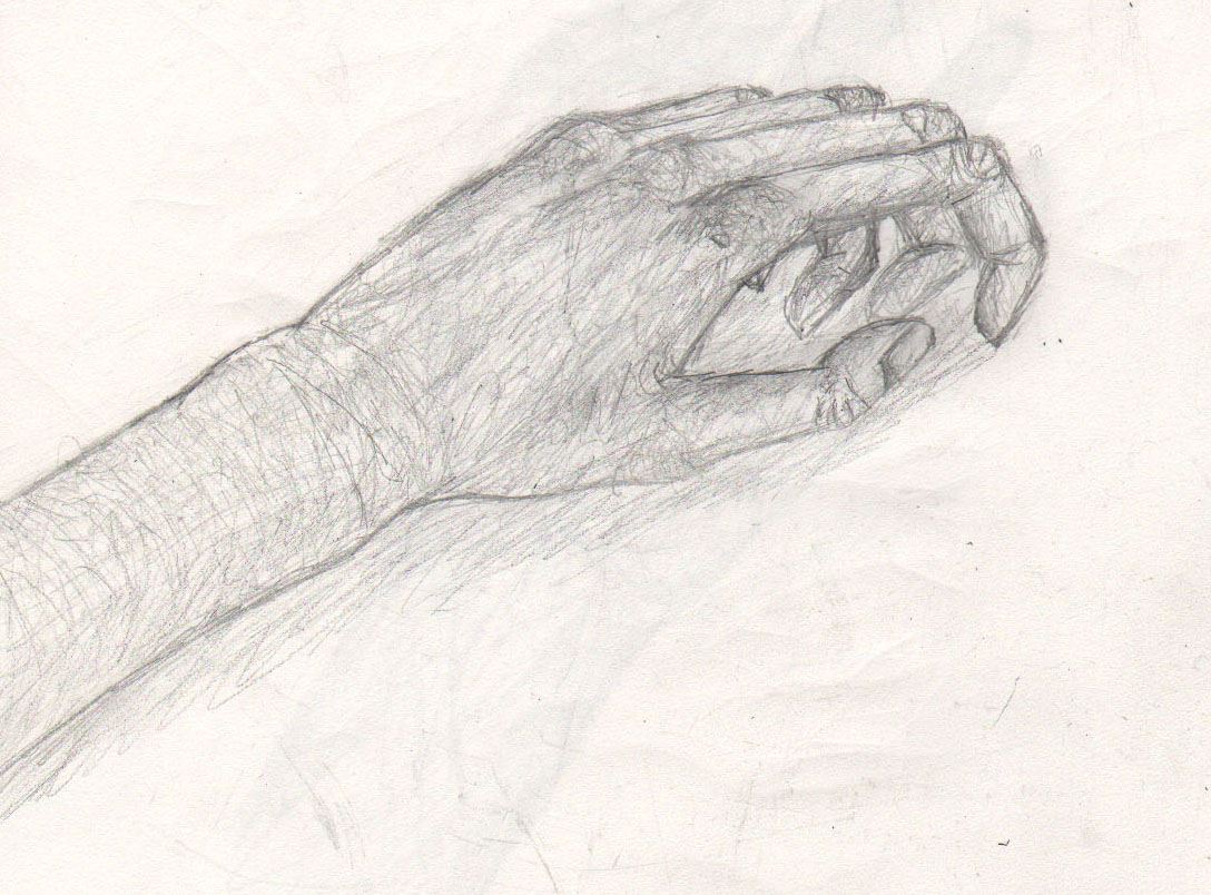 A Pair of Leather Clogs: Joint Drawing : 3 Hand Series