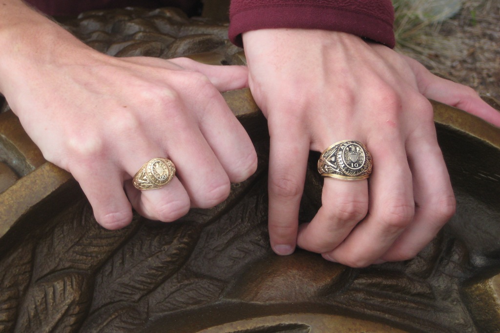 The Cross Family Aggie Rings
