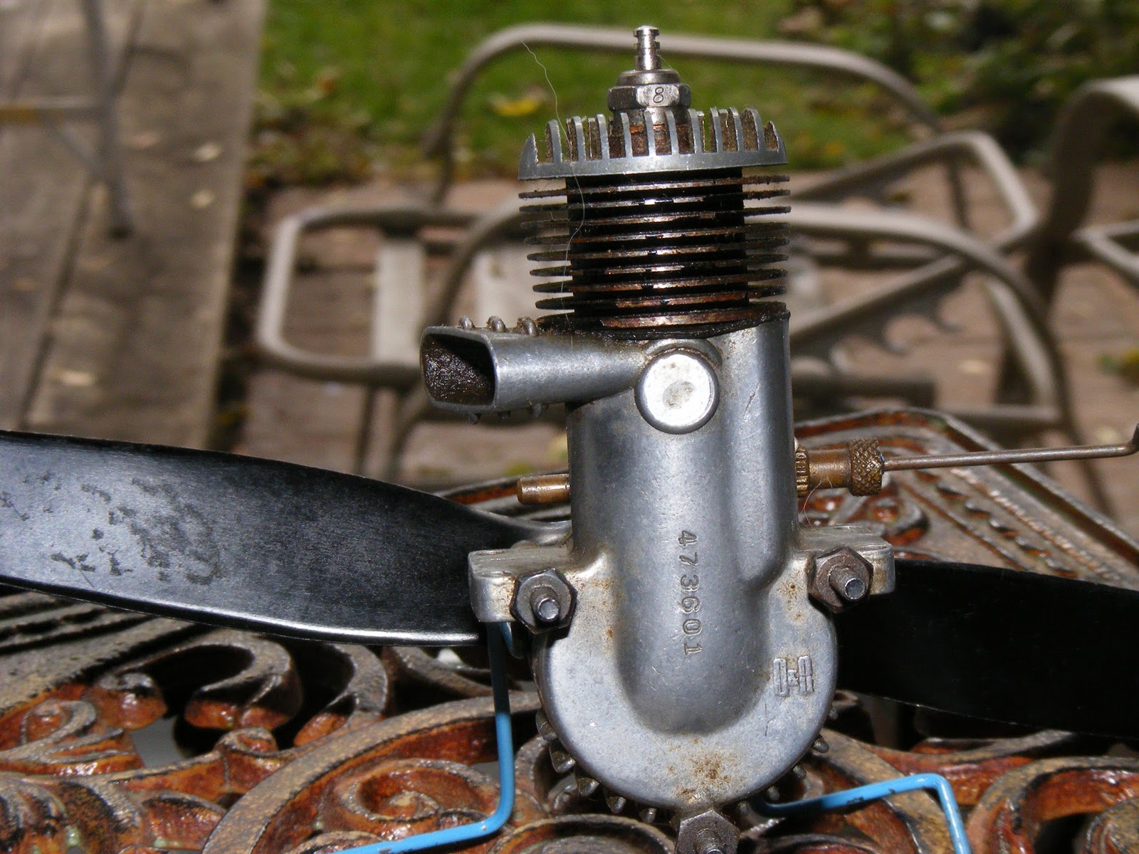 Vintage Model Airplane Engines Running: O&R 23 Deluxe Antique Model