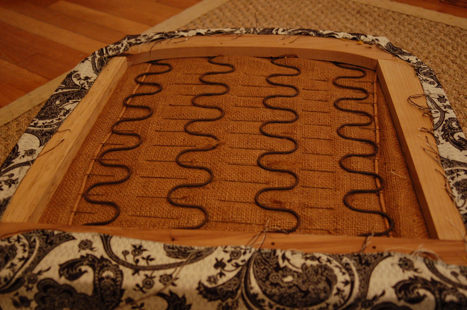 The World More Beautiful Tutorial Upholstering a chair cushion, Part II