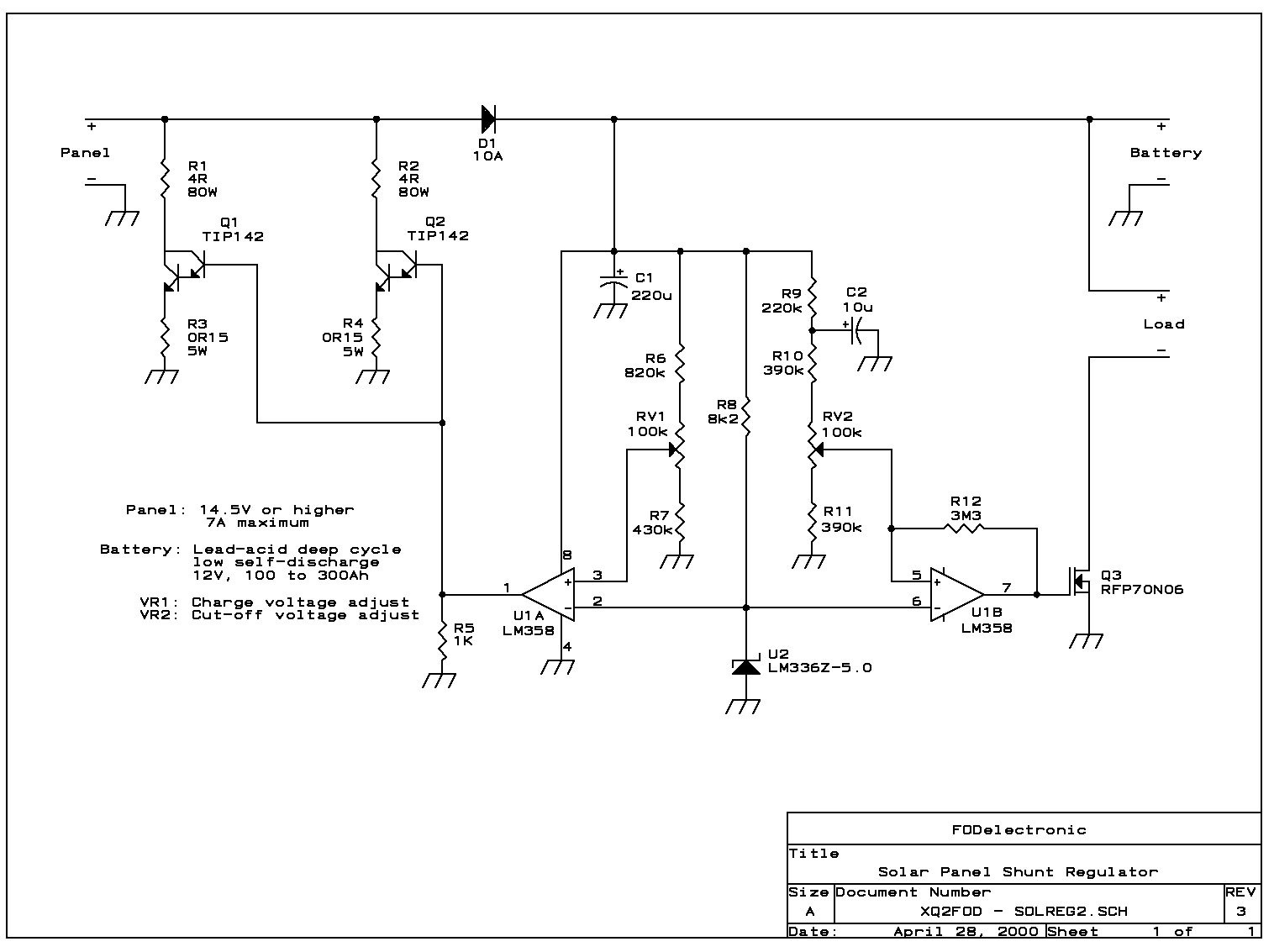 Notes: DIY solar regulators