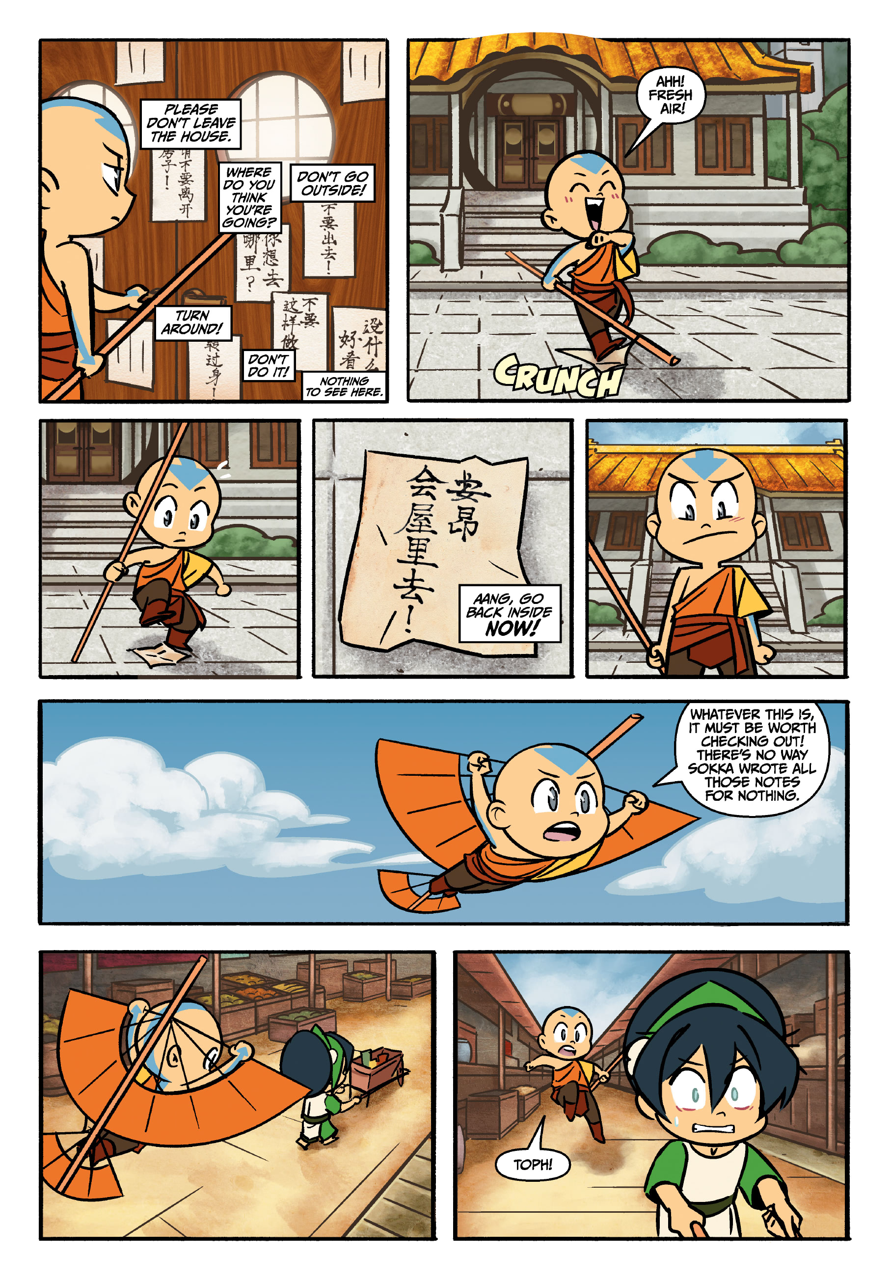 Read online Avatar: The Last Airbender Chibis - Aang's Unfreezing Day comic -  Issue # Full - 9