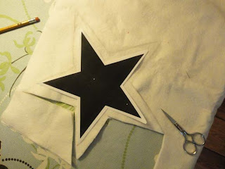 Making Red & Blue Star Pillows