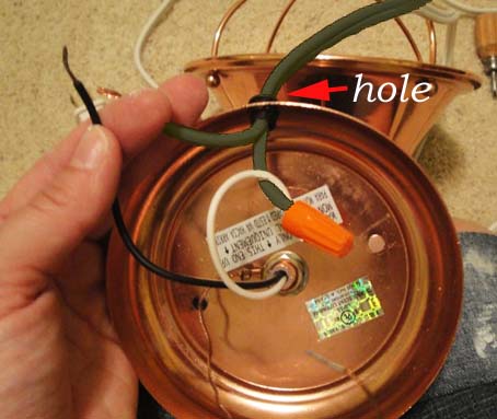 Rewiring A Copper Wall Sconce Out, Two Brown Wires Light Fixture