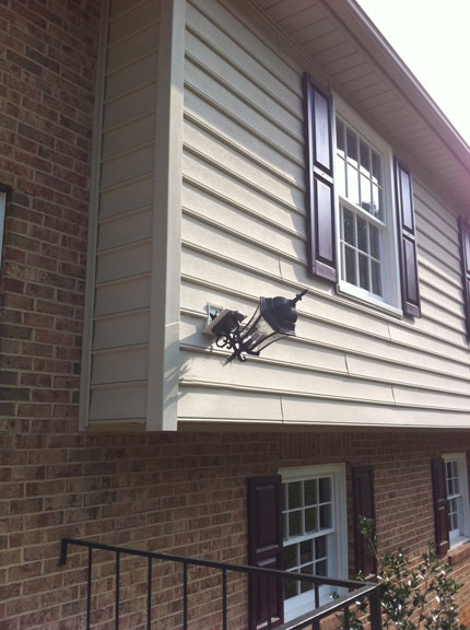Installing New Exterior Lighting, Mounting Plate For Light Fixture On Siding Wall