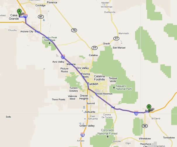 Our Awesome Travels Sat. Feb. 5th 2011 Benson AZ