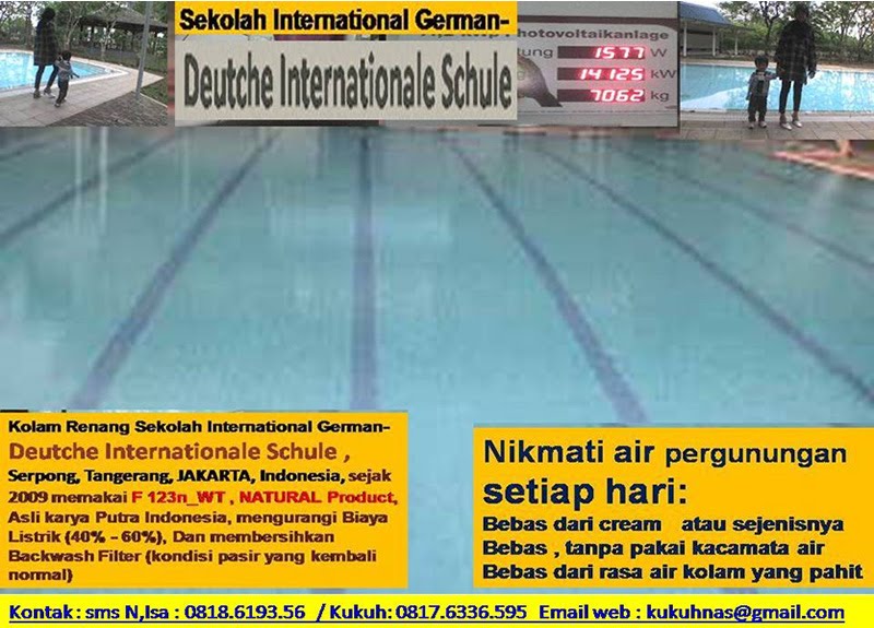 Kolam Renang Sekolah International German - Deutche Internationale Schule -di Serpong, Jakarta Indo