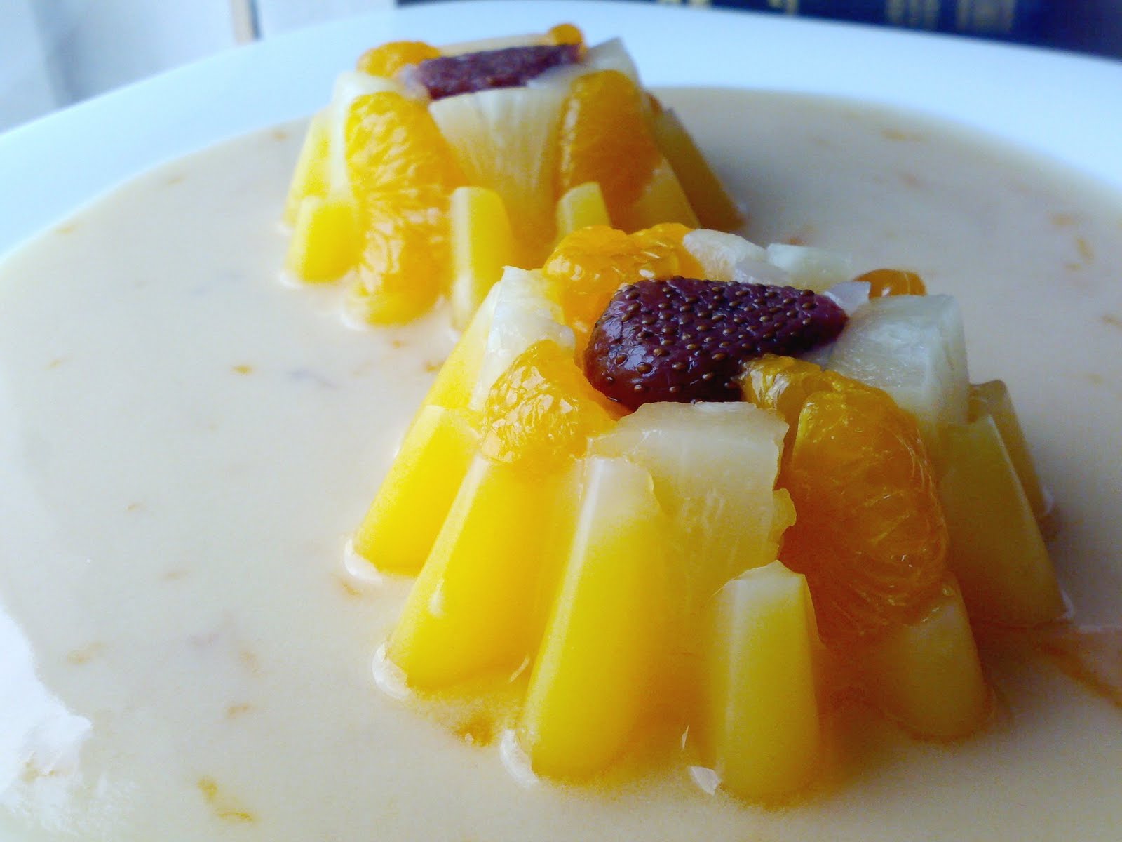 SWEET V@NiLL@ Puding Kastard Fruit Cocktail