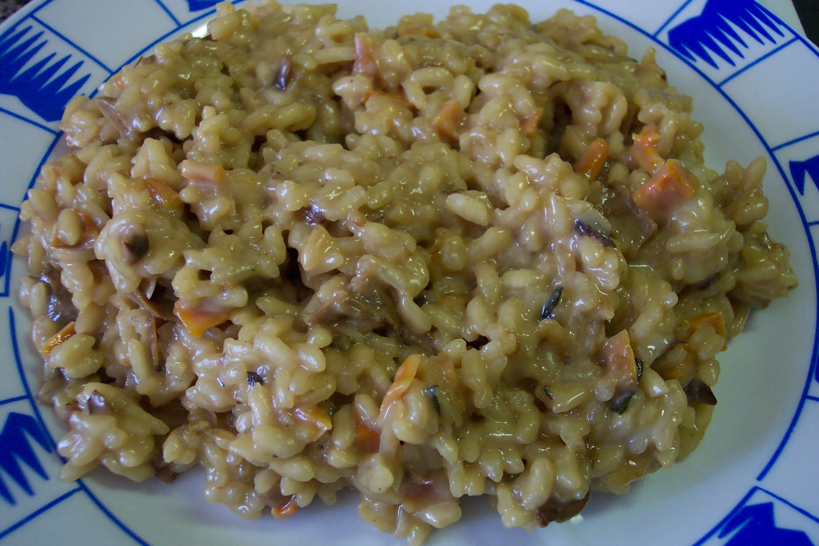 A mí me gusta comer Risotto d'hongos Trevijano