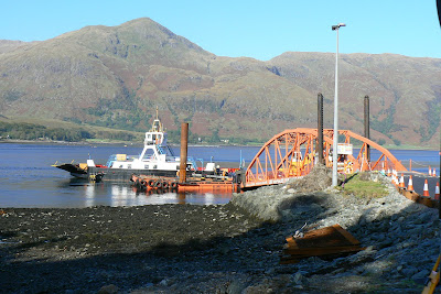 corran ferry delays berths ferries smaller maid against away being she which two her