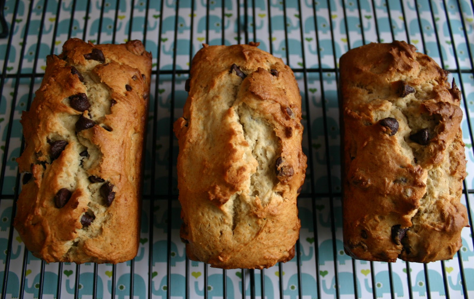 My Retro Kitchen Eggless Chocolate Chip Banana Bread
