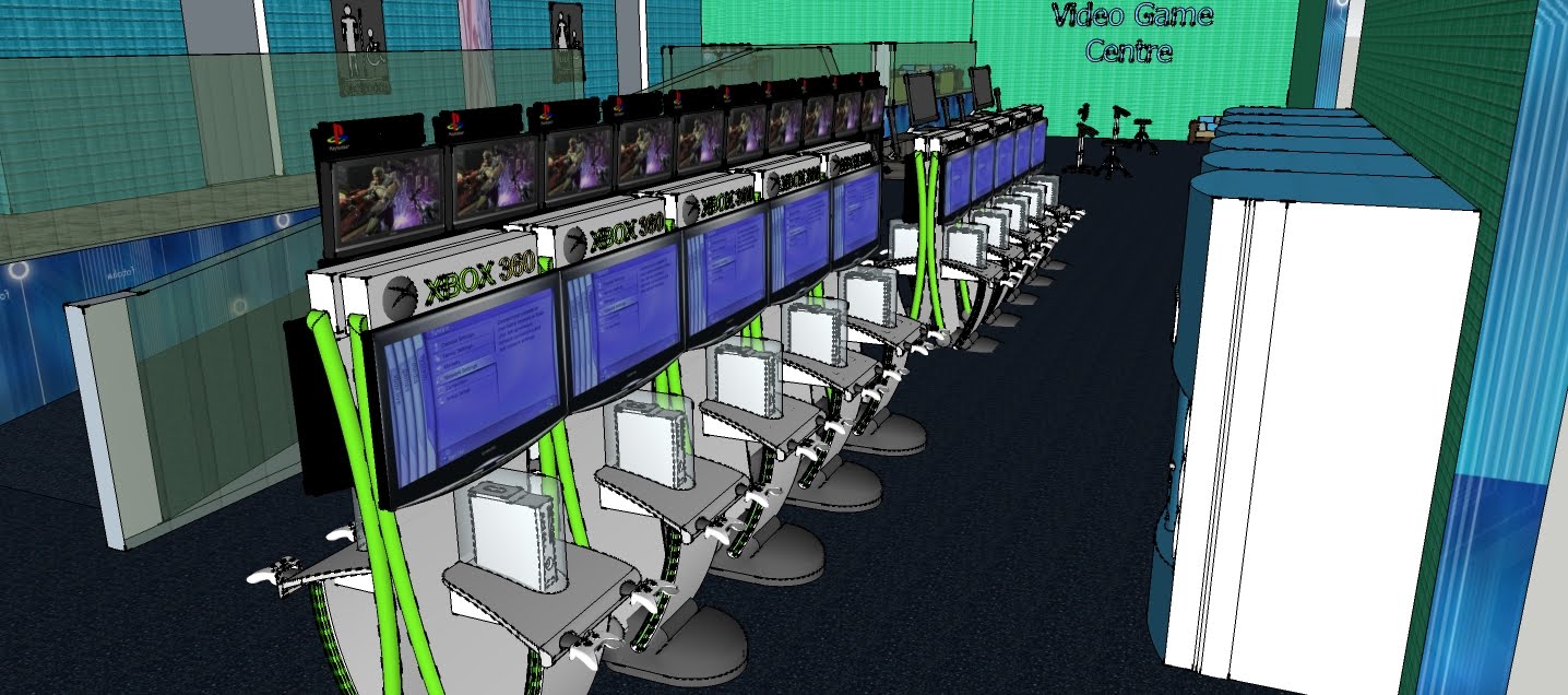 Portfolio Video Game Centre design for Harbourfront (ON)
