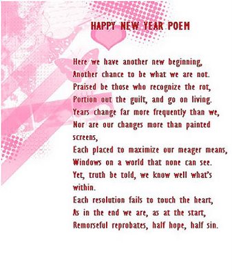   Year Wishes Messages on New Year Cards  New Year Poem Cards  Happy New Year Poetic Wishes